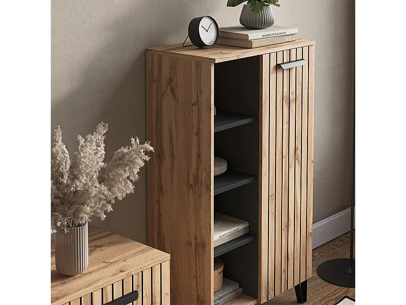 Commode marron 35x60.2x110 amber