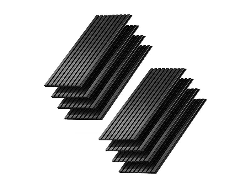 Panneau mural noir 120x1.8x40 akustikpaneel