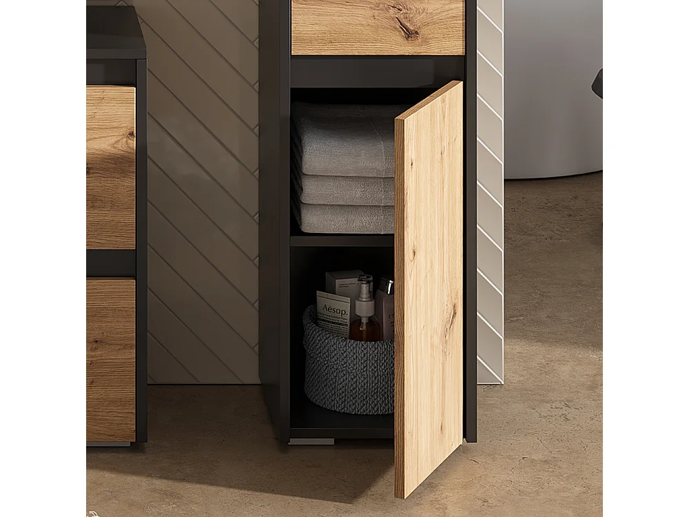 Midischrank anthrazit/artisan 30.2x30x96.3 majest