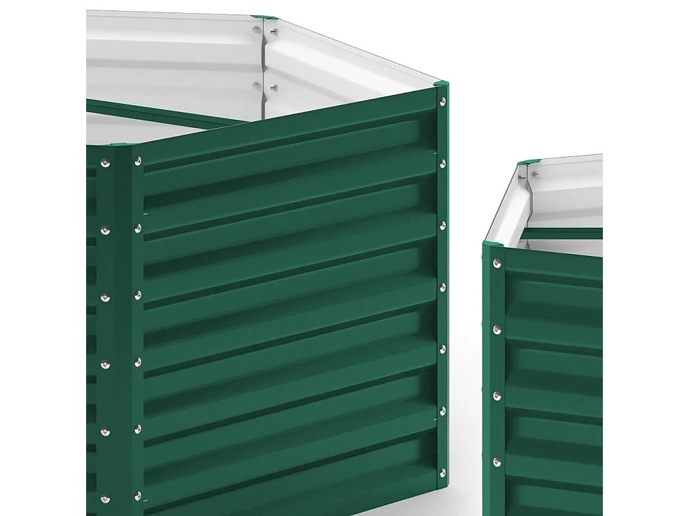 Lit surélevé vert 148.5x129x60