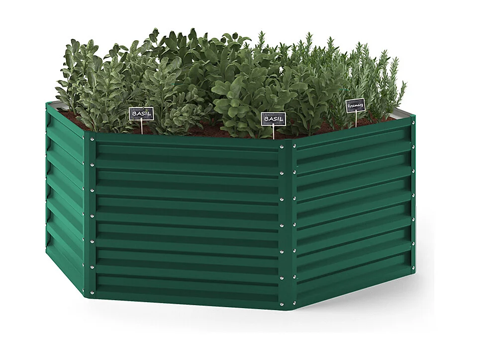 Lit surélevé vert 148.5x129x60