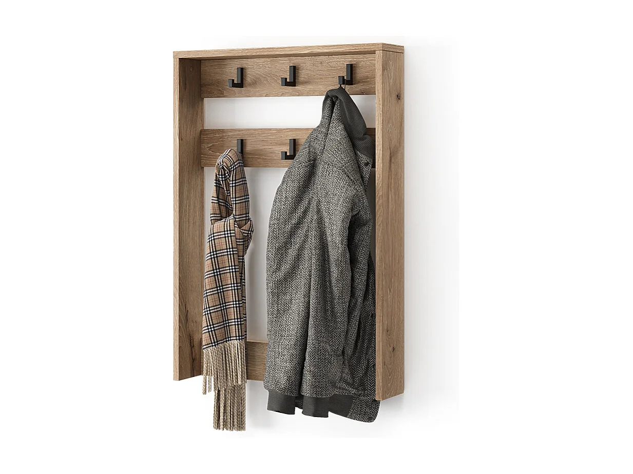 Garderobenaufsatz  viking oak 60x12.1x85 eliza