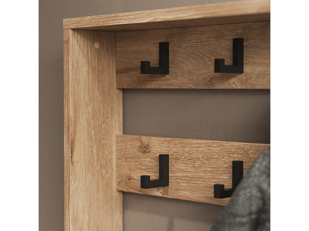 Garderobenaufsatz  viking oak 60x12.1x85 eliza