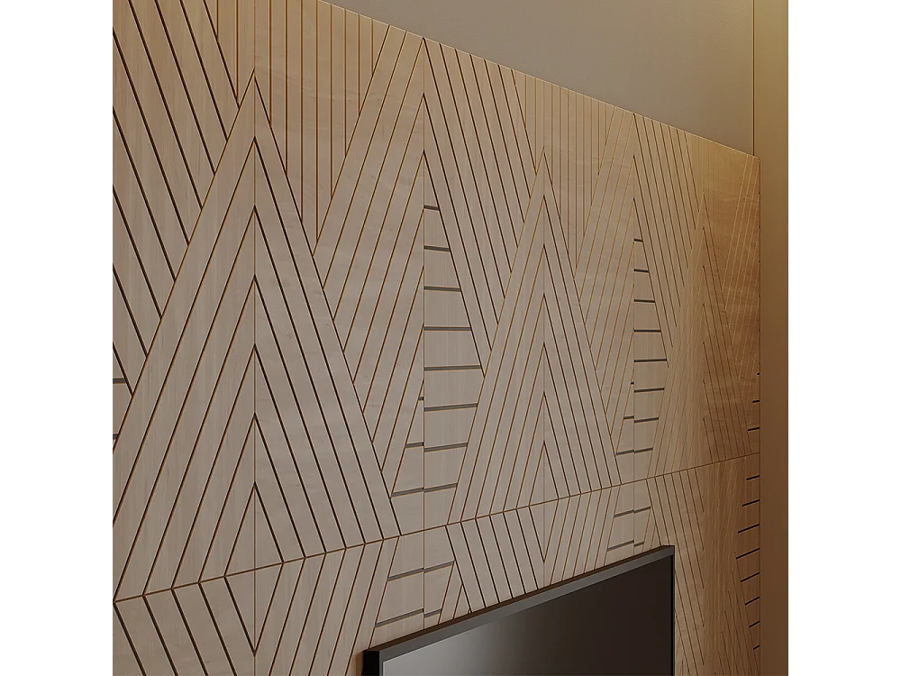 Wandpaneel eiche 52x0.8x52