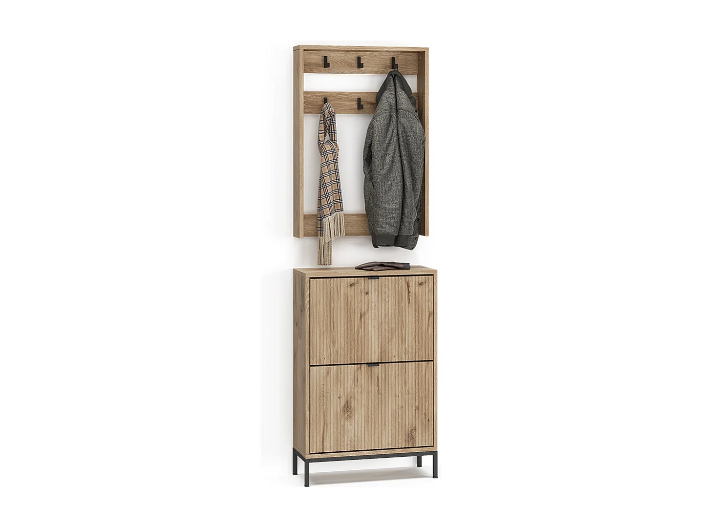 Garderobe viking oak 60x24x92 eliza