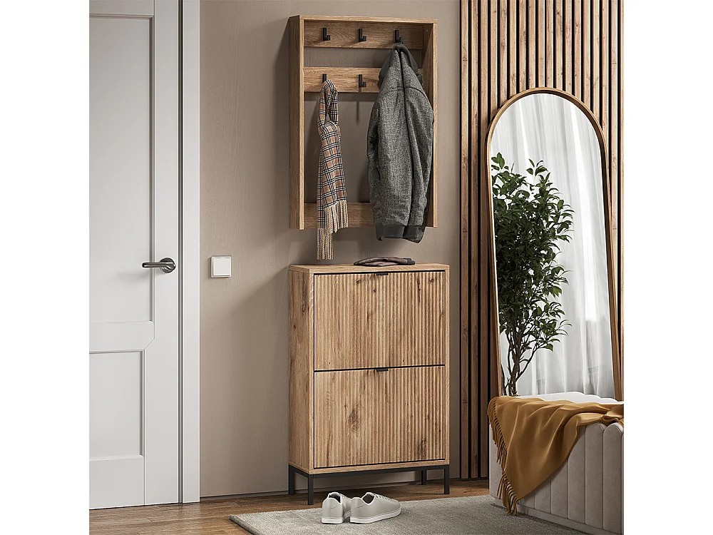 Garderobe viking oak 60x24x92 eliza