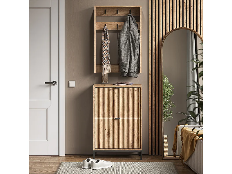 Garderobe viking oak 60x24x92 eliza