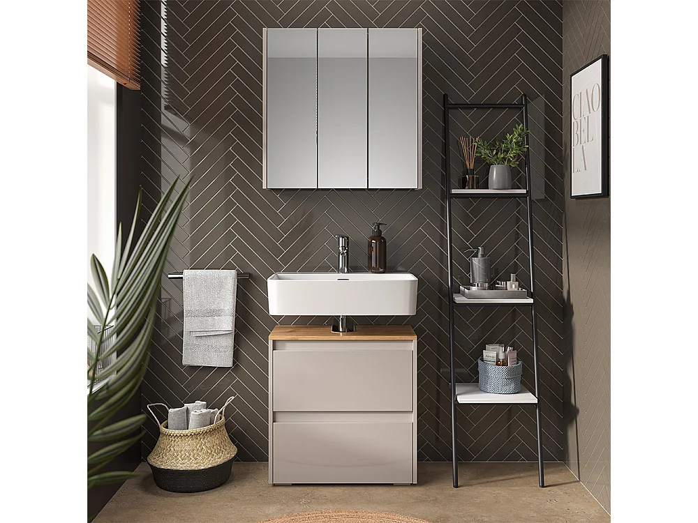 Meuble salle de bain cachemire/artisan 30.2x30x191.5 majest