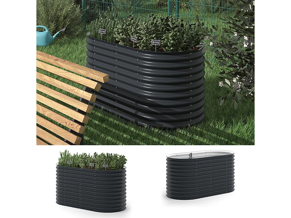 Lit surélevé anthracite 160x82x80