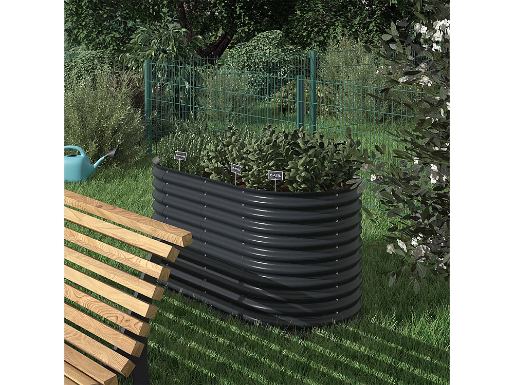 Lit surélevé anthracite 160x82x80