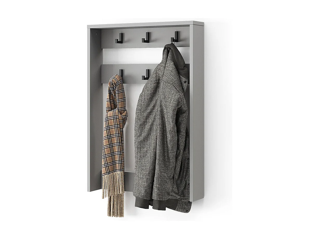 Garderobenaufsatz  grau 60x12.1x85 eliza