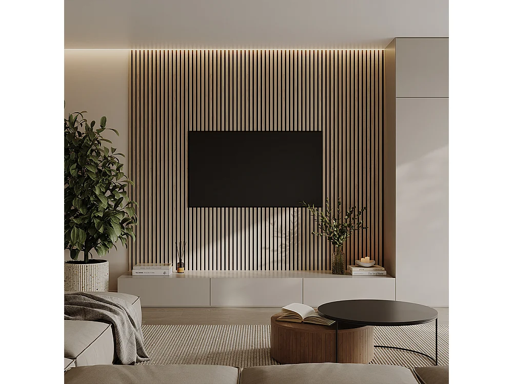 Pannello acustico marrone 120x1.8x40 akustikpaneel