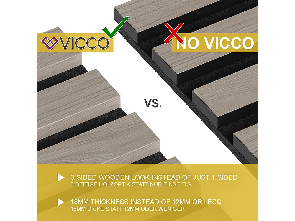 Pannello acustico marrone 120x1.8x40 akustikpaneel