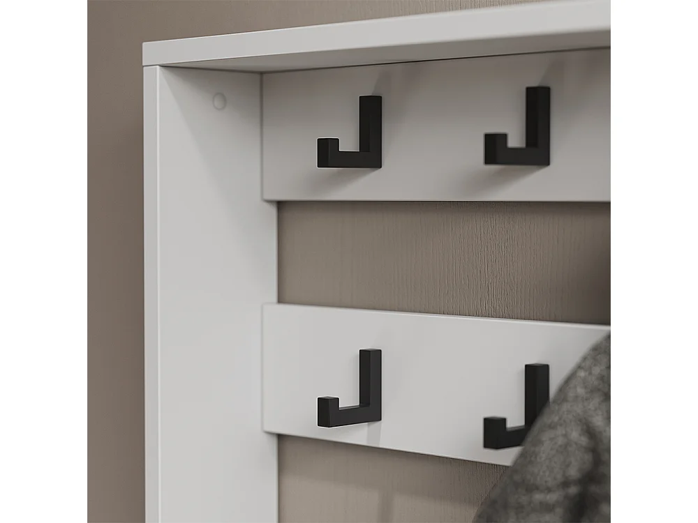 Garderobe weiß 60x24x92 eliza