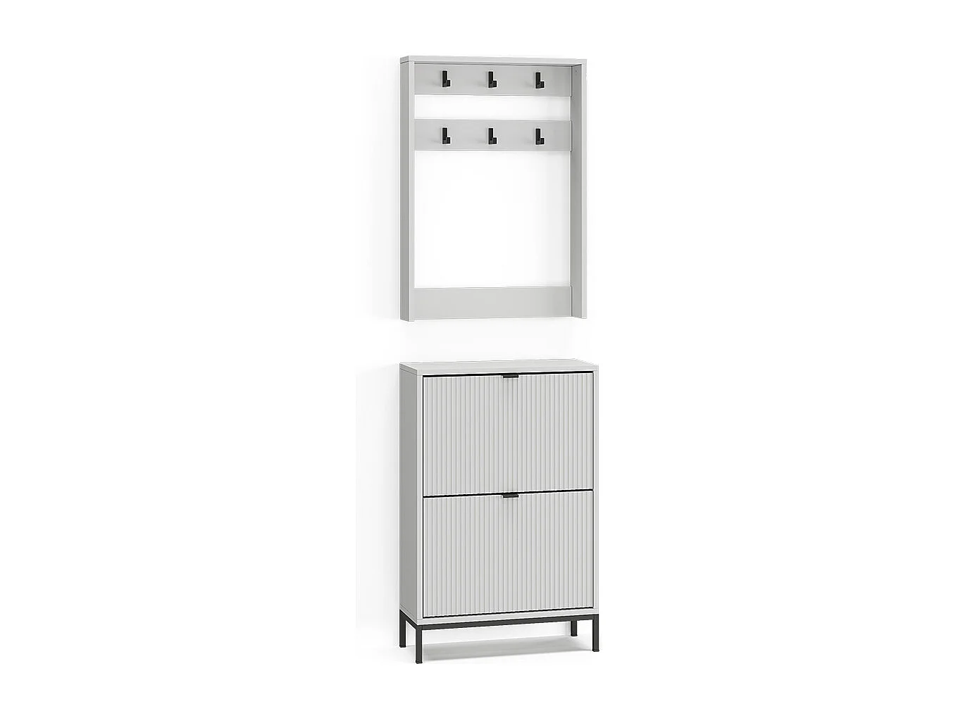 Wardrobe white 60x24x92 eliza