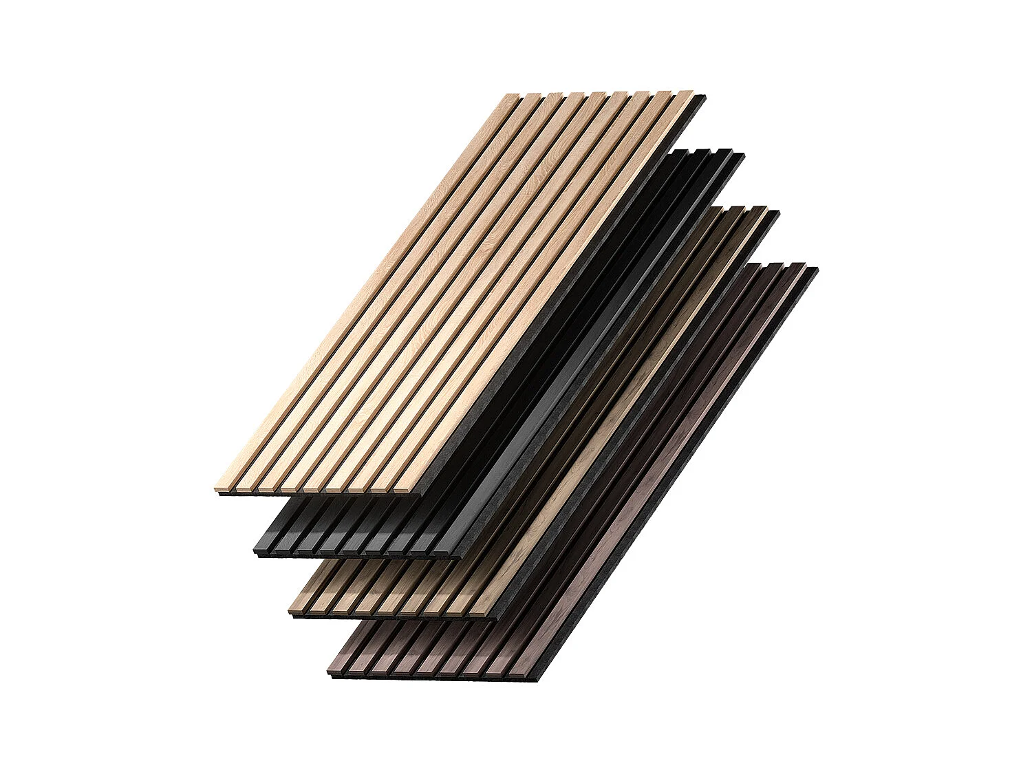 Pannelli a parete rovere 120x1.8x40 akustikpaneel