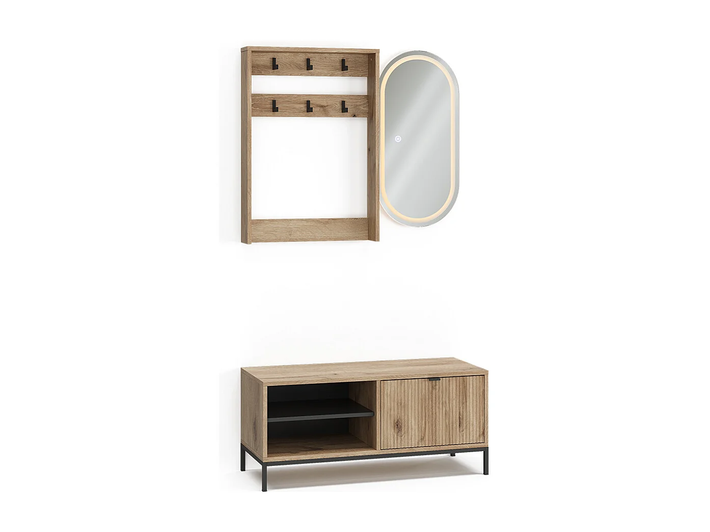 Garderobe viking oak 100x40x45 eliza
