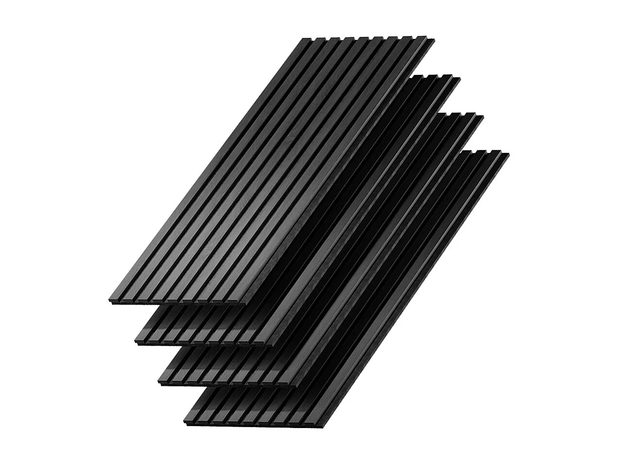 Panneau mural noir 120x1.8x40 akustikpaneel