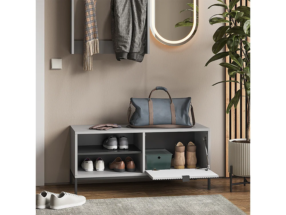 Wardrobe grey 100x40x45 eliza