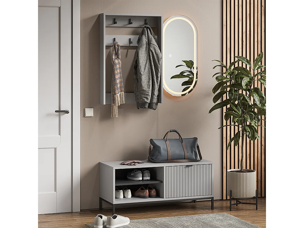 Wardrobe grey 100x40x45 eliza