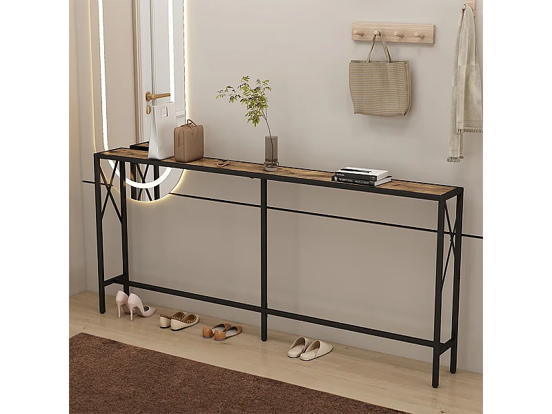 Konsolentisch eiche rustikal 174x20x77 lima