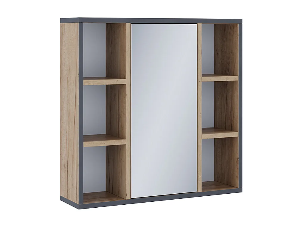 Badspiegelschrank goldkraft eiche 60x16.8x59.2 stephan