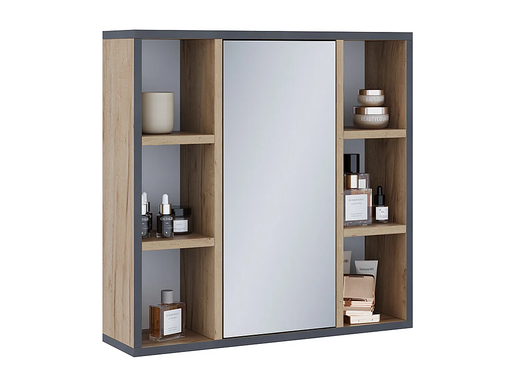 Badspiegelschrank goldkraft eiche 60x16.8x59.2 stephan