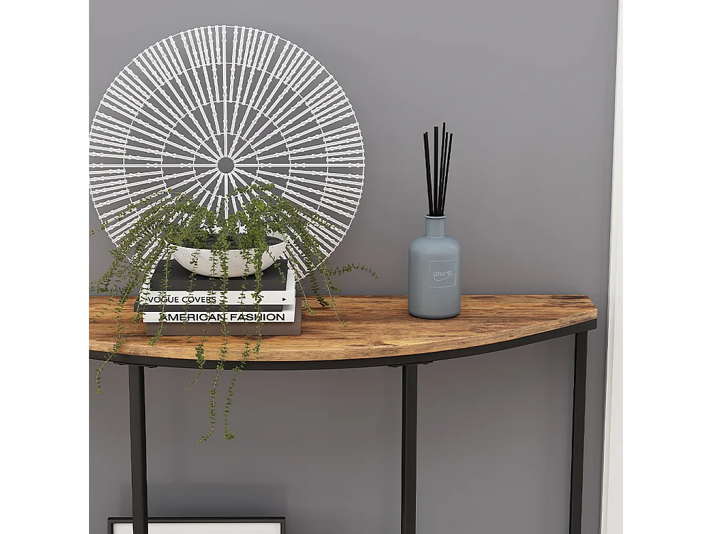 Console table rustic oak 92x30x81.5 fyrk