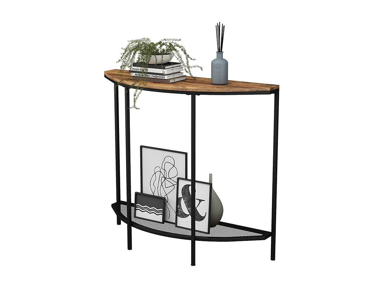 Console table rustic oak 92x30x81.5 fyrk
