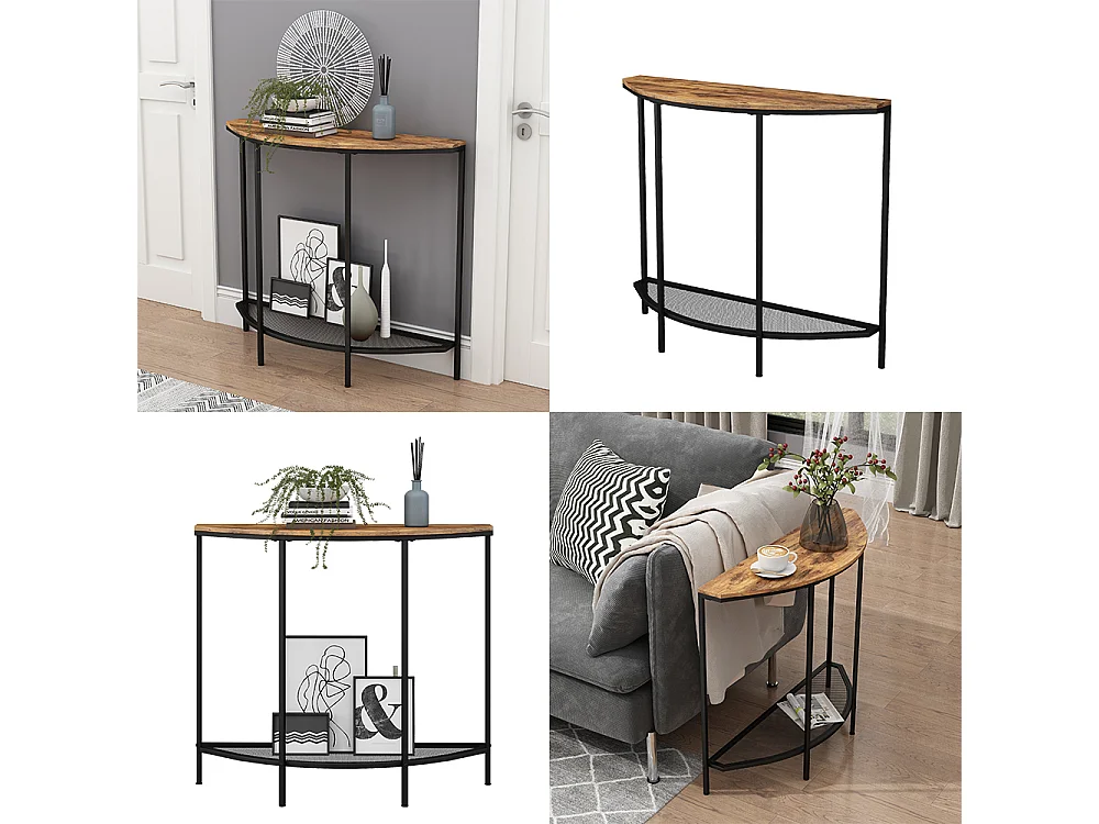 Console table rustic oak 92x30x81.5 fyrk