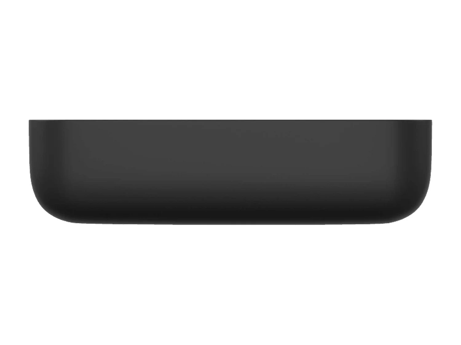 Vasque à poser rectangulaire en céramique noir mat L50xl39xProfondeur 13cm - SANIZEO Quimera.