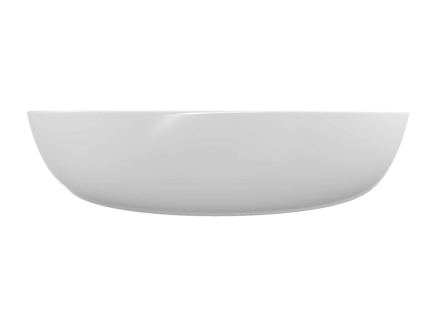 Vasque à poser ovale en céramique blanc brillant L41xl33xProfondeur 14,5cm - SANIZEO Danaé.