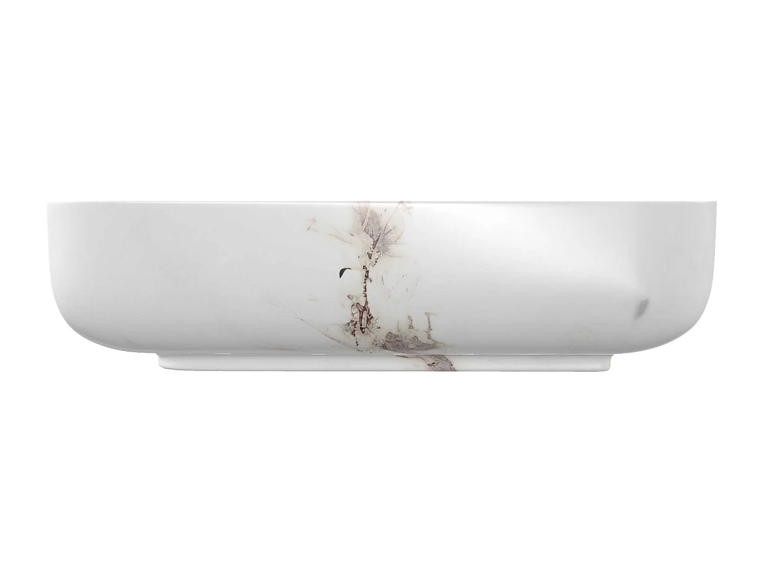 Vasque à poser rectangulaire en céramique marble L50xl39xProfondeur 13cm - SANIZEO Quimera.