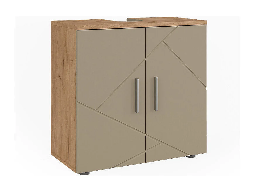 Meuble vasque simple chêne de force doré 60x30x59 irma
