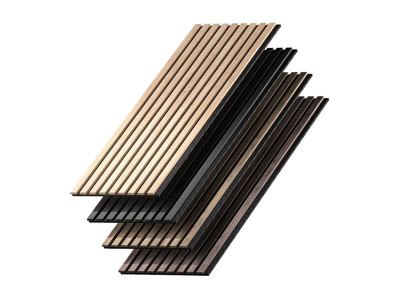 Pannelli a parete noce/marrone 120x1.8x40 akustikpaneel