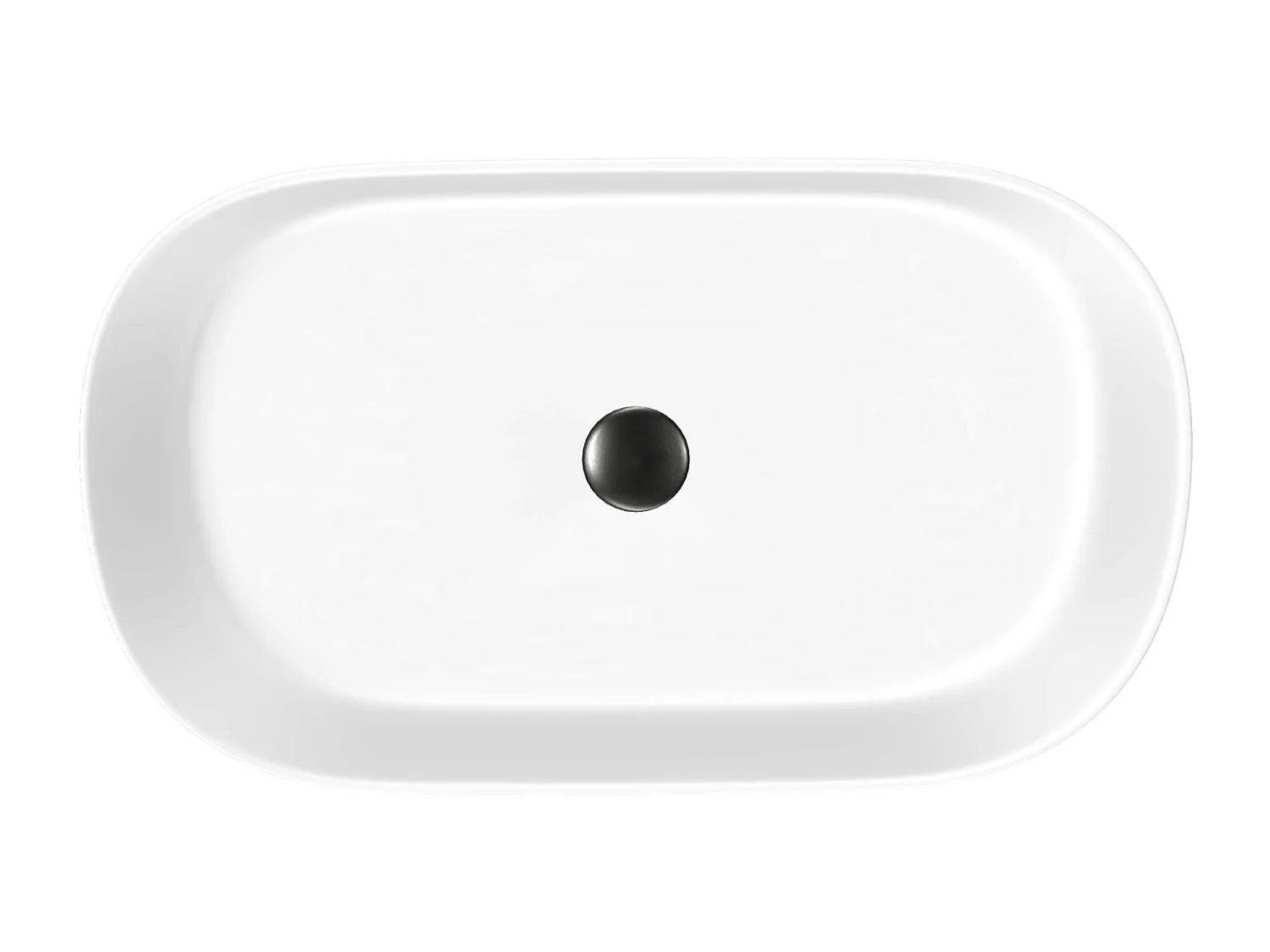 Vasque à poser ovale en céramique blanc mat L52,5xl30xProfondeur 14,5cm - SANIZEO Janodos.