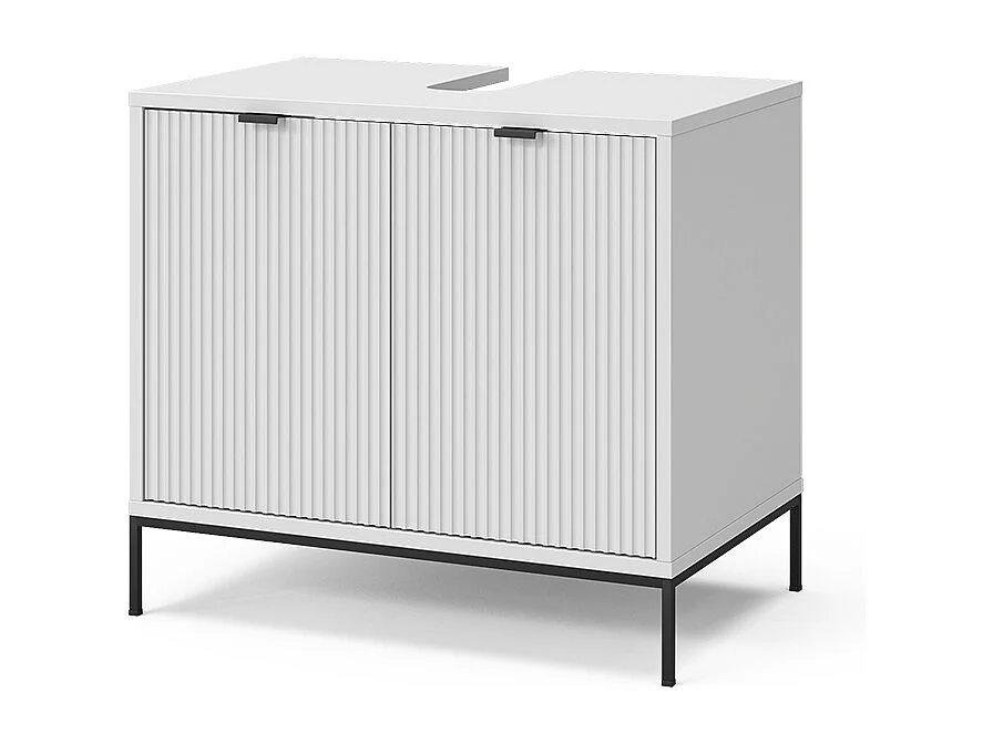 Meuble sous-lavabo  blanc 70x45.1x63 eliza