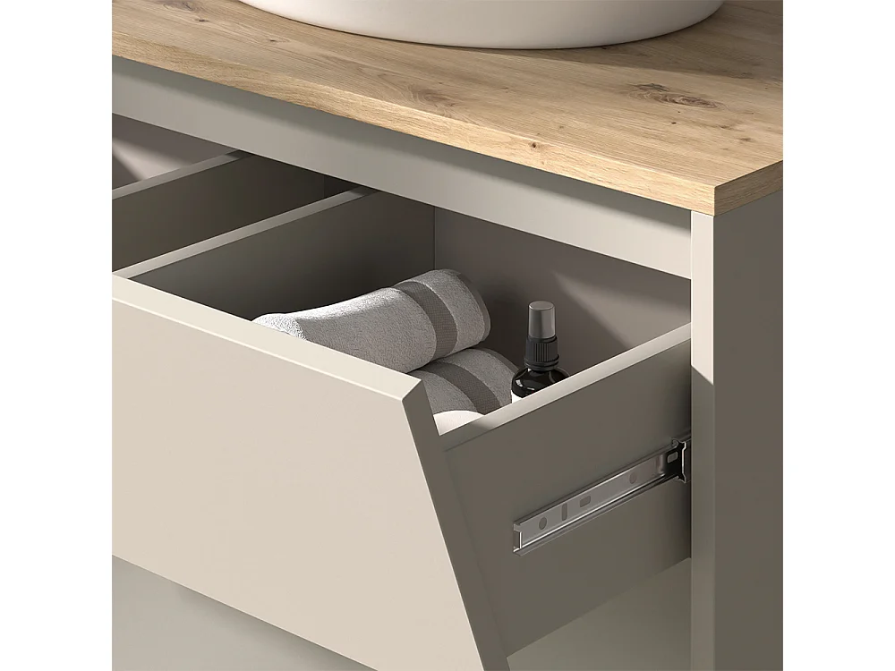 Meuble sous vasque simple cachemire 80x45x50 edelin