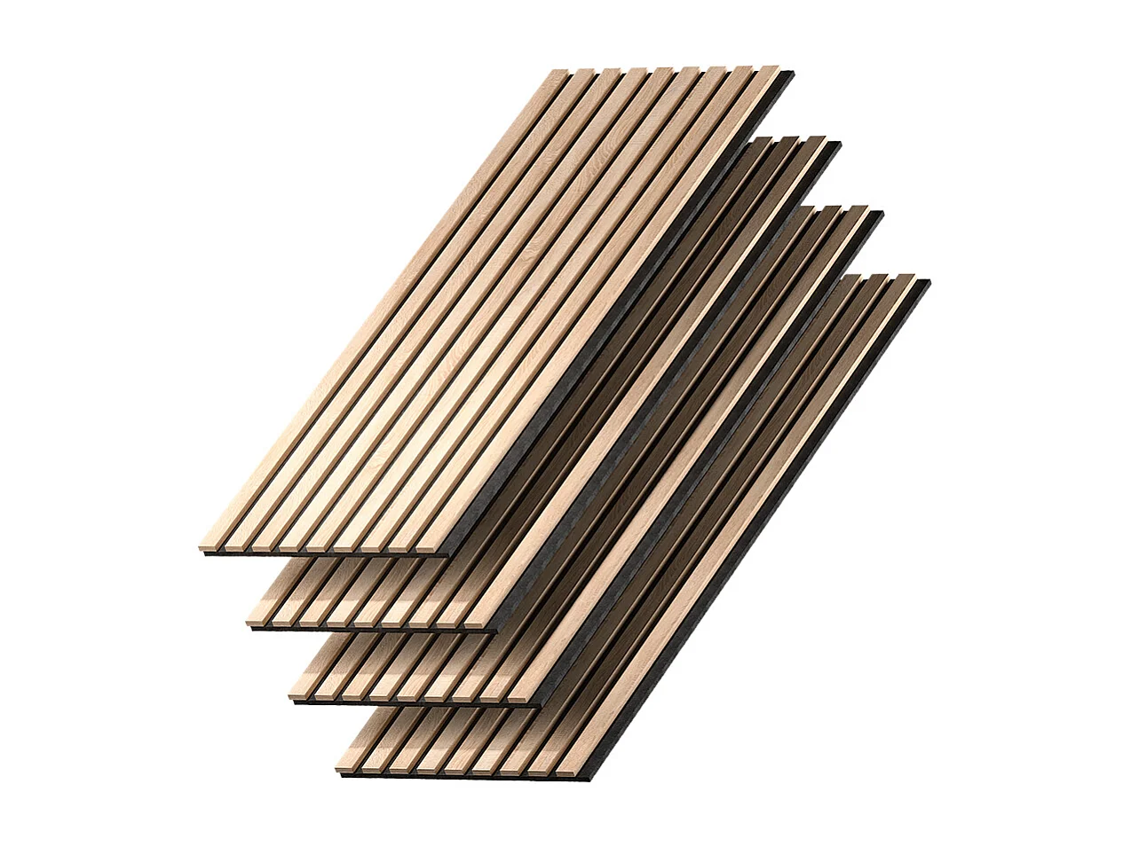 Panneau mural chêne 120x1.8x40 akustikpaneel