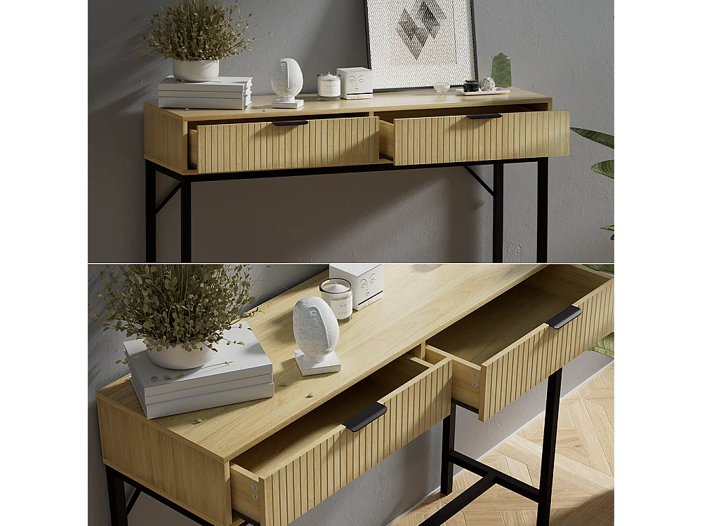 Konsolentisch eiche 100x30x75 lennox