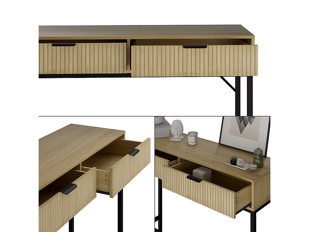 Konsolentisch eiche 100x30x75 lennox