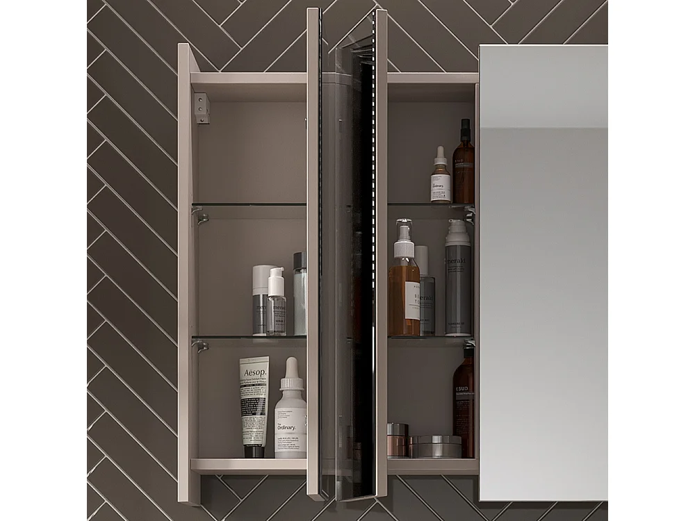 Armoire de toilette cachemire 67.4x17x68 majest