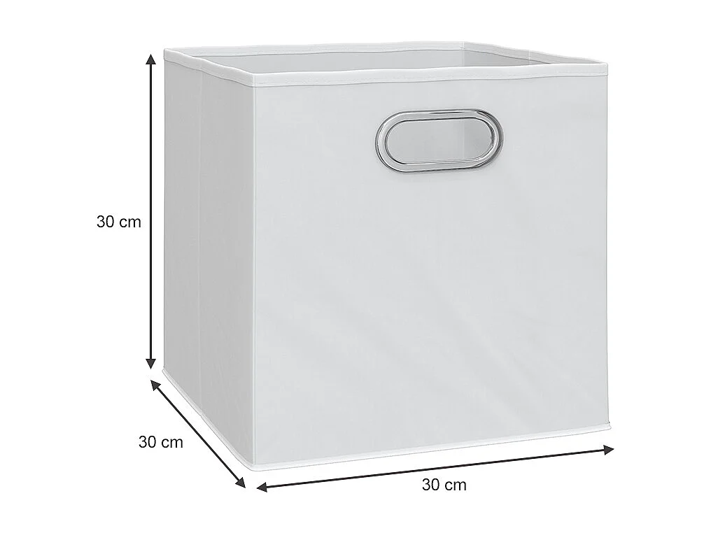 Faltbox weiß 30x30x30