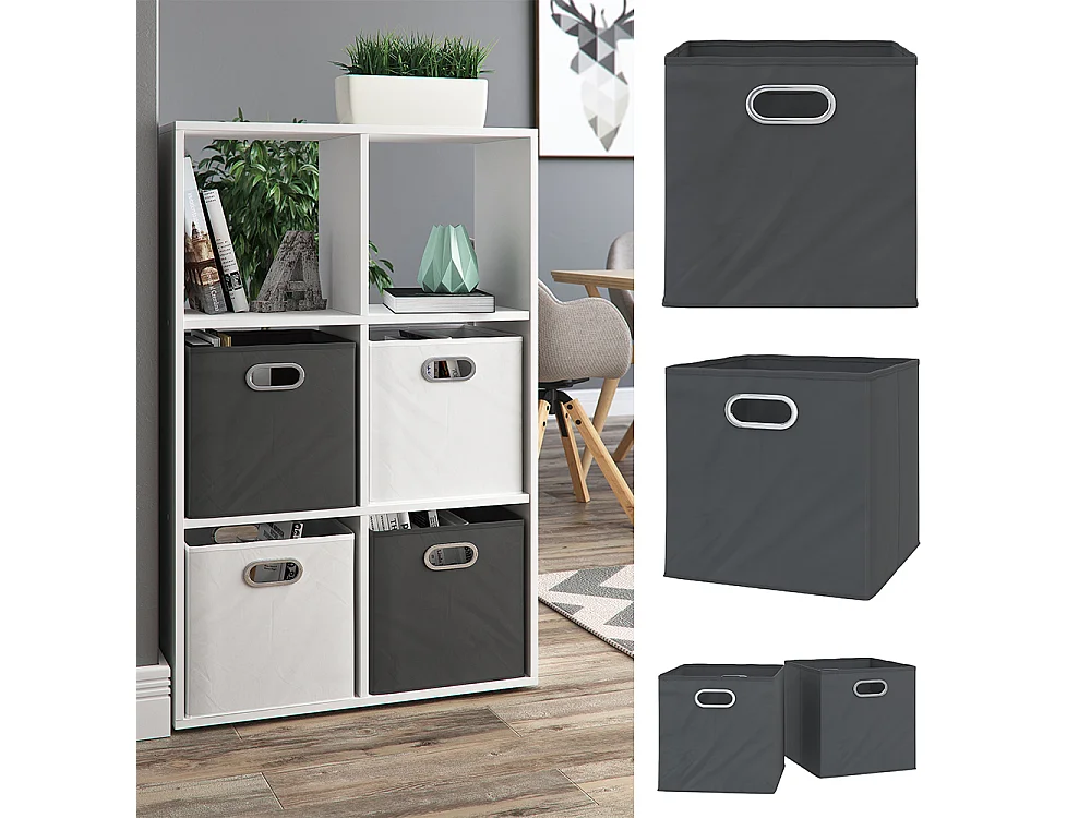 Faltbox anthrazit 30x30x30