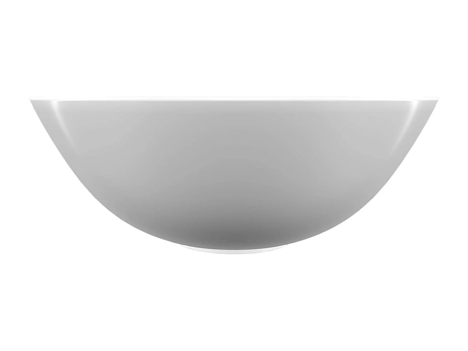 Vasque à poser ronde en céramique blanc brillant D41cm, Profondeur 14,5cm - SANIZEO ATE.