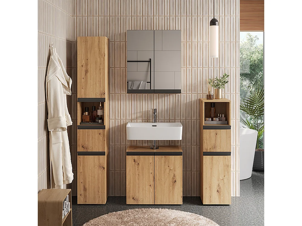 Waschbeckenunterschrank artisan 60x35x58 torren