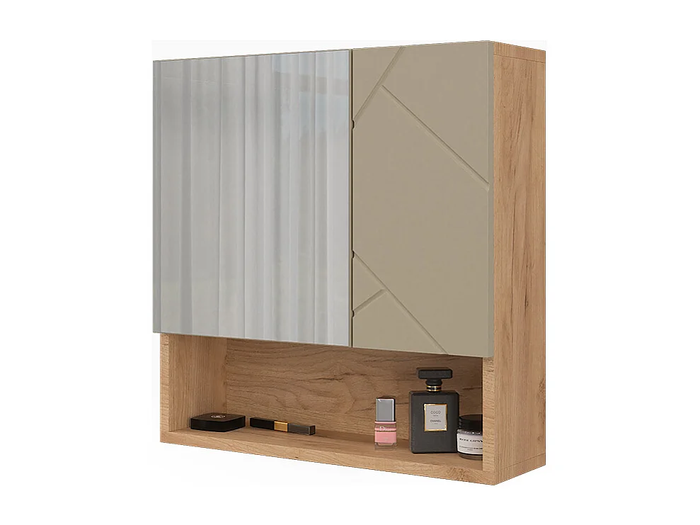 Badspiegelschrank goldkraft eiche 54x16.9x55 irma