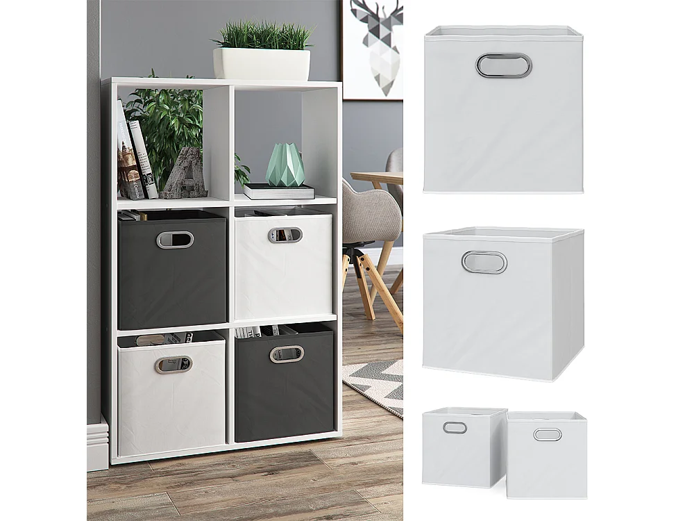 Opbergbox wit 30x30x30