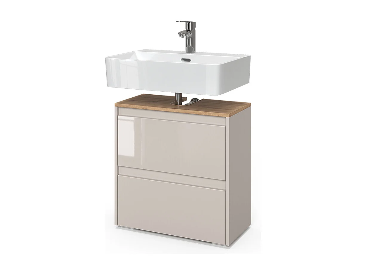 Mobile sottolavabo per bagno cashmere/artigianale 60.1x30.1x62 majest