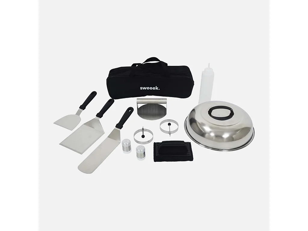 Plancha a gas 3 bruciatori acciaio inossidabile 12kw con carrello e